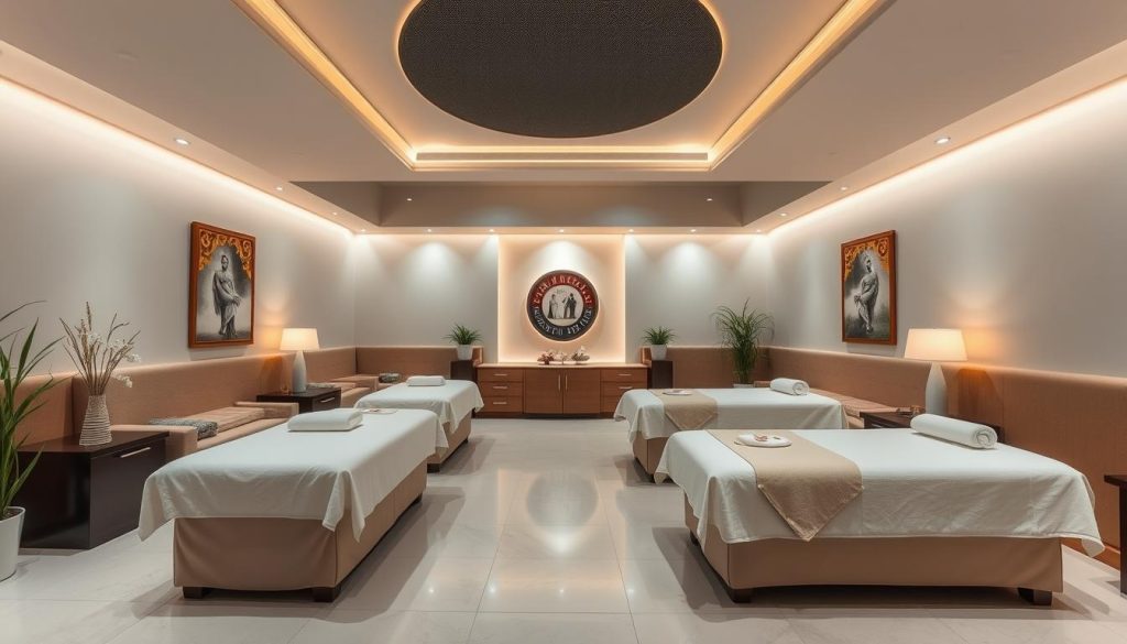 A luxurious massage parlor in Maltepe, with a tranquil ambiance and top-notch facilities. The interior features soft lighting, plush furniture, and serene decor, creating a calming environment for visitors. The massage stations are well-equipped, with high-quality massage tables and linens. The therapists are experienced professionals, offering a range of therapeutic massages tailored to the client's needs. The overall atmosphere exudes a sense of relaxation and rejuvenation, catering to the discerning clientele seeking a premium massage experience in Maltepe. A luxurious massage parlor in Maltepe, with a tranquil ambiance and top-notch facilities. The interior features soft lighting, plush furniture, and serene decor, creating a calming environment for visitors. The massage stations are well-equipped, with high-quality massage tables and linens. The therapists are experienced professionals, offering a range of therapeutic massages tailored to the client's needs. The overall atmosphere exudes a sense of relaxation and rejuvenation, catering to the discerning clientele seeking a premium massage experience in Maltepe.